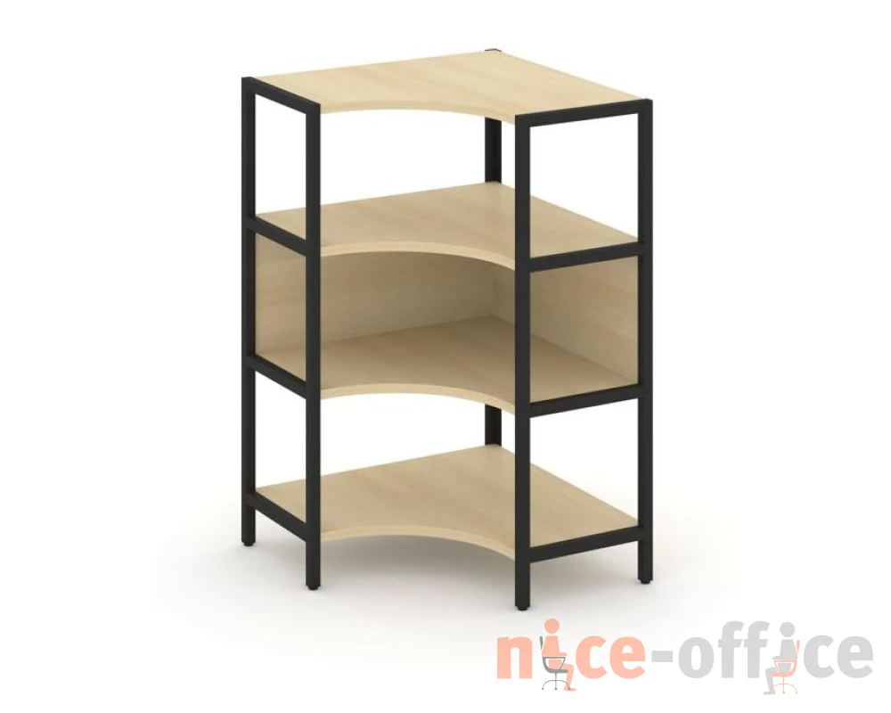 Односекционный угловой стеллаж трехярусный 810х810х1246 Шелф Систем / Shelf System