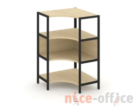 Односекционный угловой стеллаж трехярусный 810х810х1246 Шелф Систем / Shelf System images