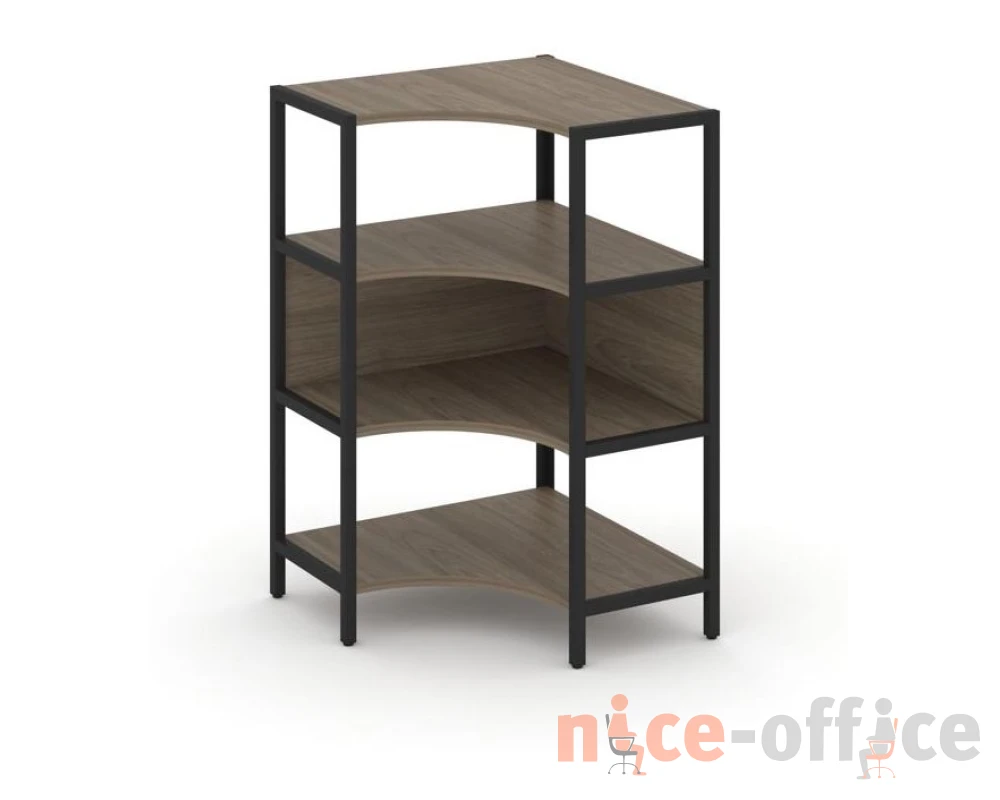 Односекционный угловой стеллаж трехярусный 810х810х1246 Шелф Систем / Shelf System