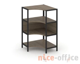 Односекционный угловой стеллаж трехярусный 810х810х1246 Шелф Систем / Shelf System images