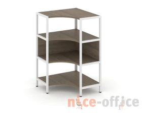 Односекционный угловой стеллаж трехярусный 810х810х1246 Шелф Систем / Shelf System images