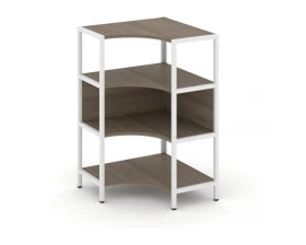 Односекционный угловой стеллаж трехярусный 810х810х1246 Shelf System images