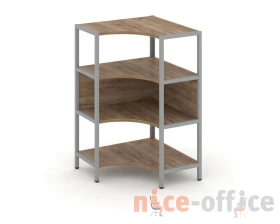 Односекционный угловой стеллаж трехярусный 810х810х1246 Шелф Систем / Shelf System images