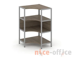 Односекционный угловой стеллаж трехярусный 810х810х1246 Шелф Систем / Shelf System images