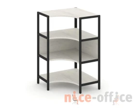 Односекционный угловой стеллаж трехярусный 810х810х1246 Шелф Систем / Shelf System images