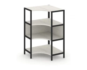 Односекционный угловой стеллаж трехярусный 810х810х1246 Shelf System images