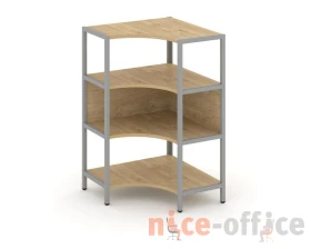 Односекционный угловой стеллаж трехярусный 810х810х1246 Шелф Систем / Shelf System images