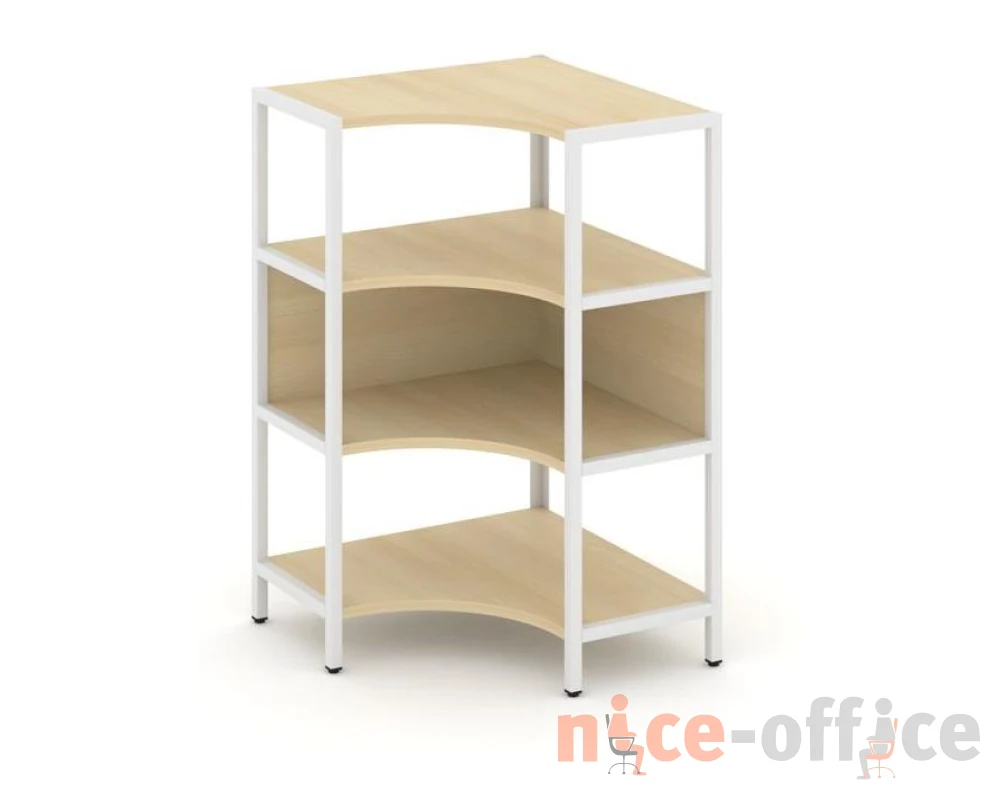 Односекционный угловой стеллаж трехярусный 810х810х1246 Шелф Систем / Shelf System
