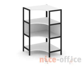 Односекционный угловой стеллаж трехярусный 810х810х1246 Шелф Систем / Shelf System images