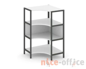 Односекционный угловой стеллаж трехярусный 810х810х1246 Шелф Систем / Shelf System images
