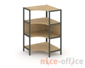 Односекционный угловой стеллаж трехярусный 810х810х1246 Шелф Систем / Shelf System images