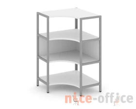 Односекционный угловой стеллаж трехярусный 810х810х1246 Шелф Систем / Shelf System images