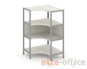 Односекционный угловой стеллаж трехярусный 810х810х1246 Шелф Систем / Shelf System images