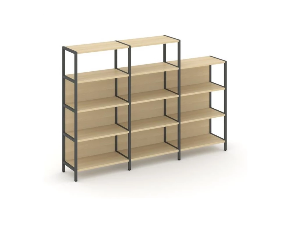 Трехсекционный стеллаж четырех/трехярусный 2370х400х879 Shelf System