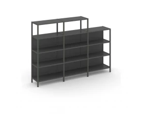 Трехсекционный стеллаж четырех/трехярусный 2370х400х879 Shelf System images