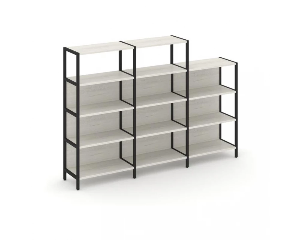 Трехсекционный стеллаж четырех/трехярусный 2370х400х879 Shelf System