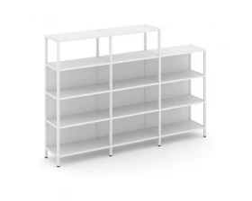 Трехсекционный стеллаж четырех/трехярусный 2370х400х879 Shelf System images