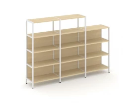 Трехсекционный стеллаж четырех/трехярусный 2370х400х879 Shelf System images