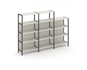 Трехсекционный стеллаж четырех/трехярусный 2370х400х879 Shelf System images
