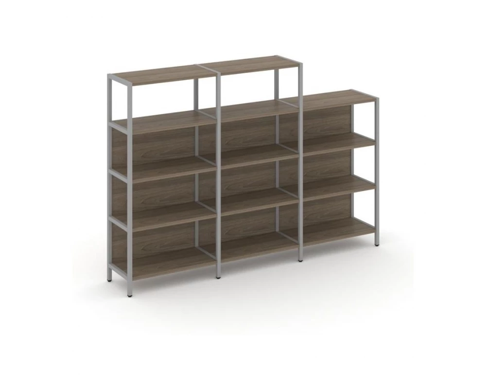 Трехсекционный стеллаж четырех/трехярусный 2370х400х879 Shelf System