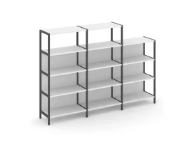 Трехсекционный стеллаж четырех/трехярусный 2370х400х879 Shelf System images