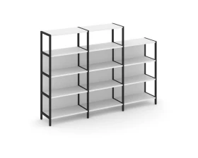 Трехсекционный стеллаж четырех/трехярусный 2370х400х879 Shelf System images