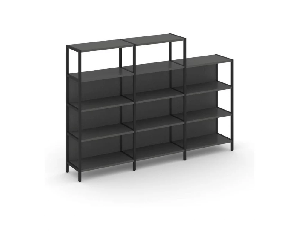 Трехсекционный стеллаж четырех/трехярусный 2370х400х879 Shelf System