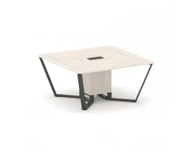 Стол переговорный квадратный ЛДСП/краш. металл 1600x1600x750 Steel Meet images