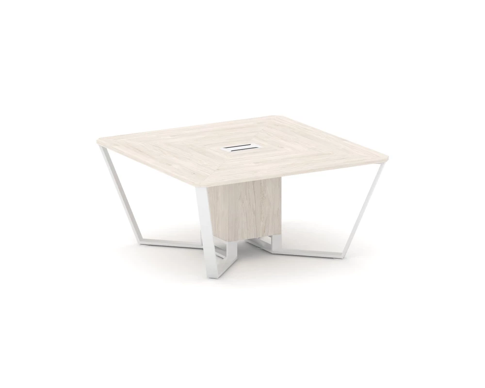 Стол переговорный квадратный ЛДСП/краш. металл 1600x1600x750 Steel Meet