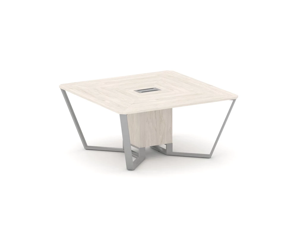 Стол переговорный квадратный ЛДСП/краш. металл 1600x1600x750 Steel Meet