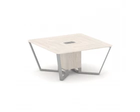 Стол переговорный квадратный ЛДСП/краш. металл 1600x1600x750 Steel Meet images