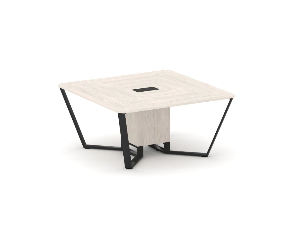 Стол переговорный квадратный ЛДСП/краш. металл 1600x1600x750 Steel Meet