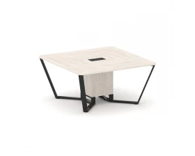 Стол переговорный квадратный ЛДСП/краш. металл 1600x1600x750 Steel Meet images