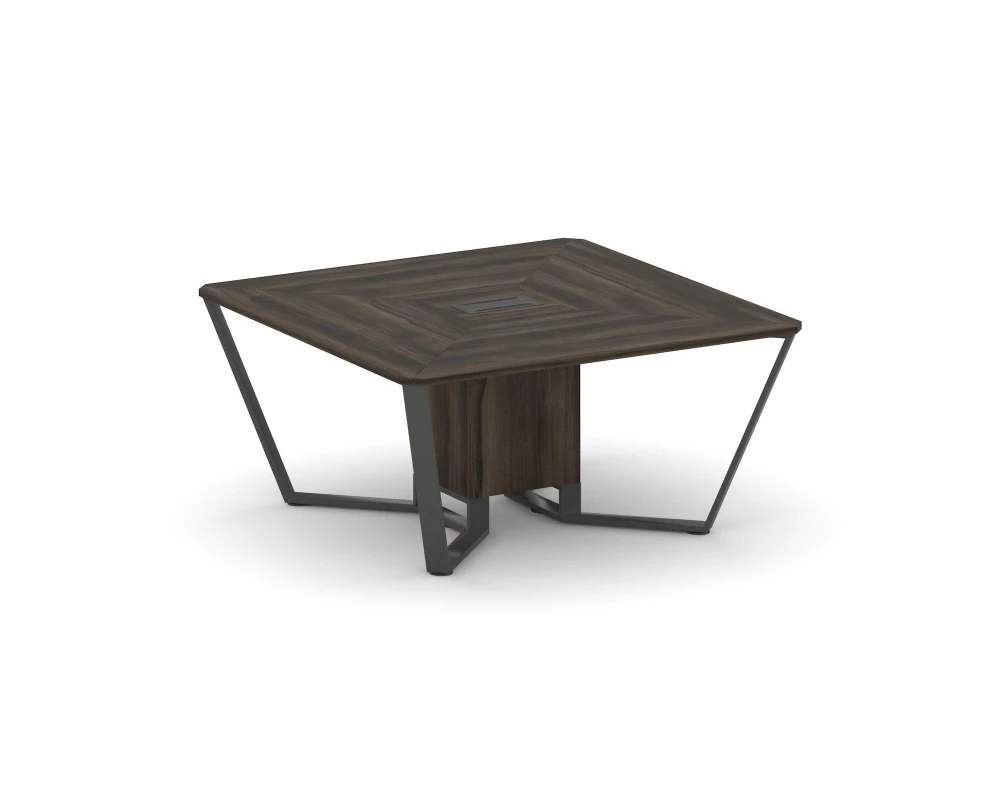 Стол переговорный квадратный ЛДСП/краш. металл 1600x1600x750 Steel Meet