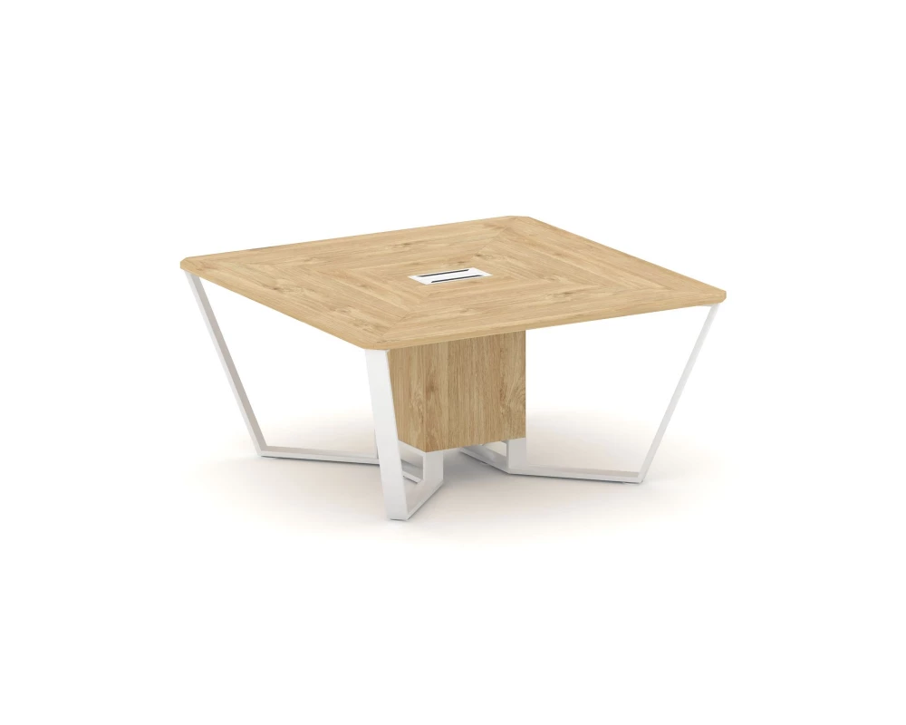 Стол переговорный квадратный ЛДСП/краш. металл 1600x1600x750 Steel Meet