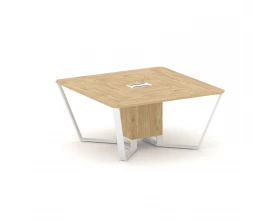 Стол переговорный квадратный ЛДСП/краш. металл 1600x1600x750 Steel Meet images