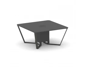 Стол переговорный квадратный ЛДСП/краш. металл 1600x1600x750 Steel Meet images