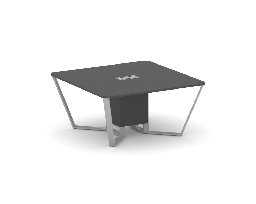 Стол переговорный квадратный ЛДСП/краш. металл 1600x1600x750 Steel Meet