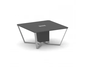 Стол переговорный квадратный ЛДСП/краш. металл 1600x1600x750 Steel Meet images