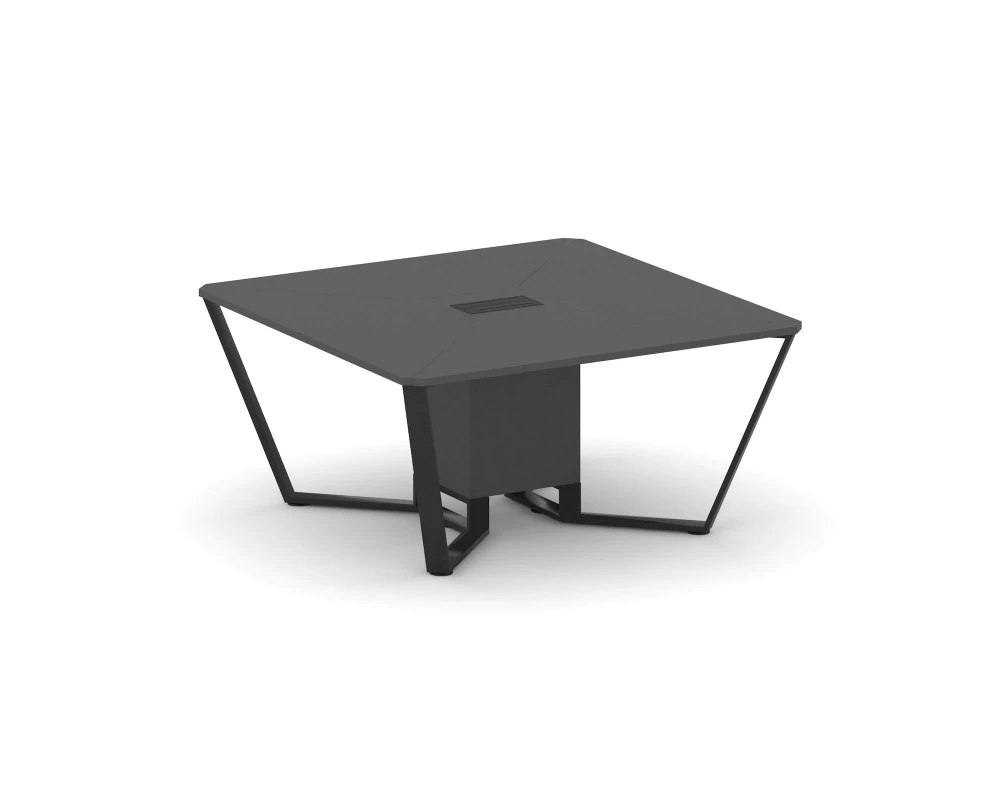 Стол переговорный квадратный ЛДСП/краш. металл 1600x1600x750 Steel Meet