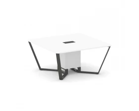 Стол переговорный квадратный ЛДСП/краш. металл 1600x1600x750 Steel Meet images