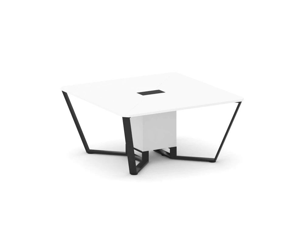 Стол переговорный квадратный ЛДСП/краш. металл 1600x1600x750 Steel Meet