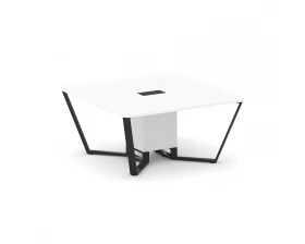 Стол переговорный квадратный ЛДСП/краш. металл 1600x1600x750 Steel Meet images