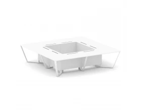 Стол переговорный квадратный ЛДСП/краш. металл 3200x3200x750 Steel Meet images