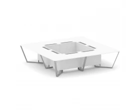 Стол переговорный квадратный ЛДСП/краш. металл 3200x3200x750 Steel Meet images