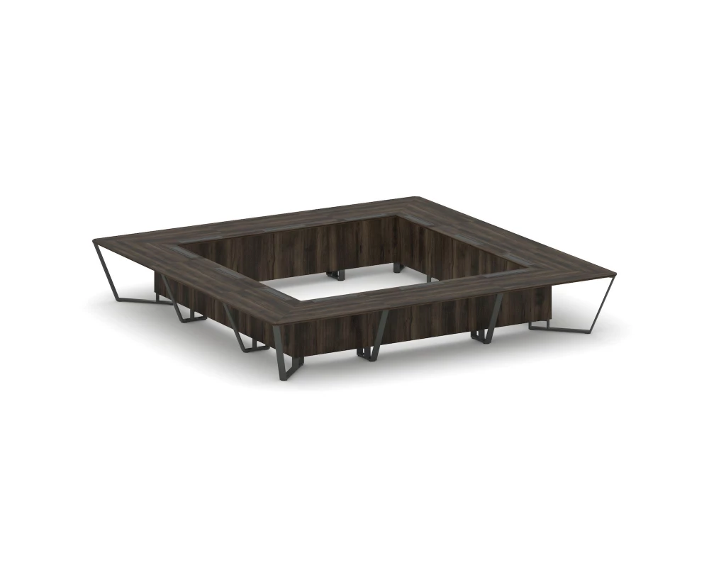 Стол переговорный квадратный ЛДСП/краш. металл 4800x4800x750 Steel Meet