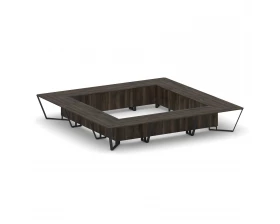 Стол переговорный квадратный ЛДСП/краш. металл 4800x4800x750 Steel Meet images