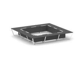 Стол переговорный квадратный ЛДСП/краш. металл 4800x4800x750 Steel Meet images