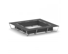 Стол переговорный квадратный ЛДСП/краш. металл 4800x4800x750 Steel Meet images