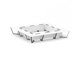 Стол переговорный квадратный ЛДСП/краш. металл 4800x4800x750 Steel Meet images